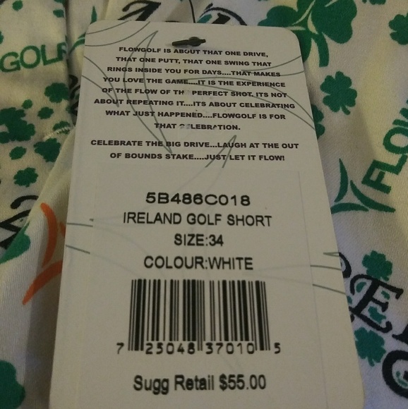 FlowGolf NWT Ireland Shorts - Picture 2 of 7